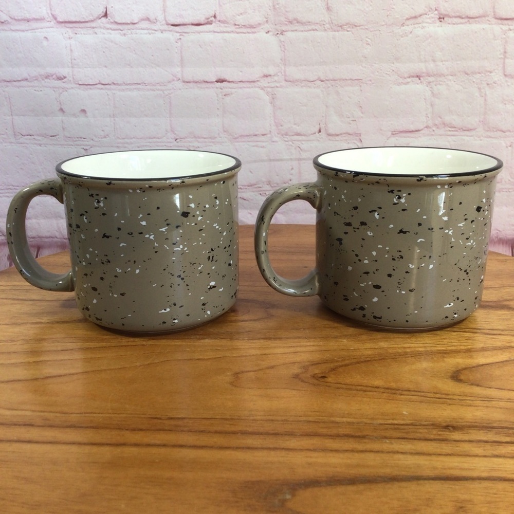 NRA ILA Tan and Black Speckled Ceramic Mugs - Set of 2 - Picture 3 of 6